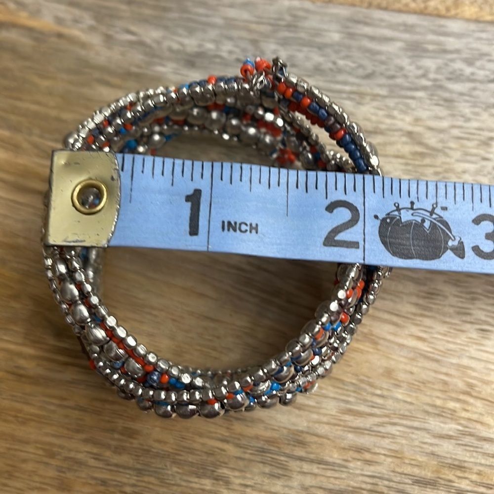 Beaded Cuff Bracelet Handmade - Picture 6 of 6